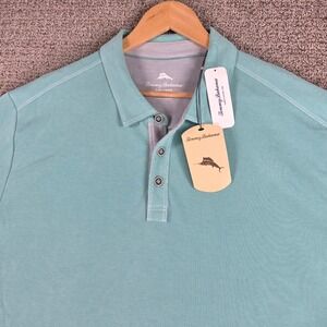 Tommy Bahama Mens Shirt Shoreline Surf Polo Short Sleeve Button Up Size XXL